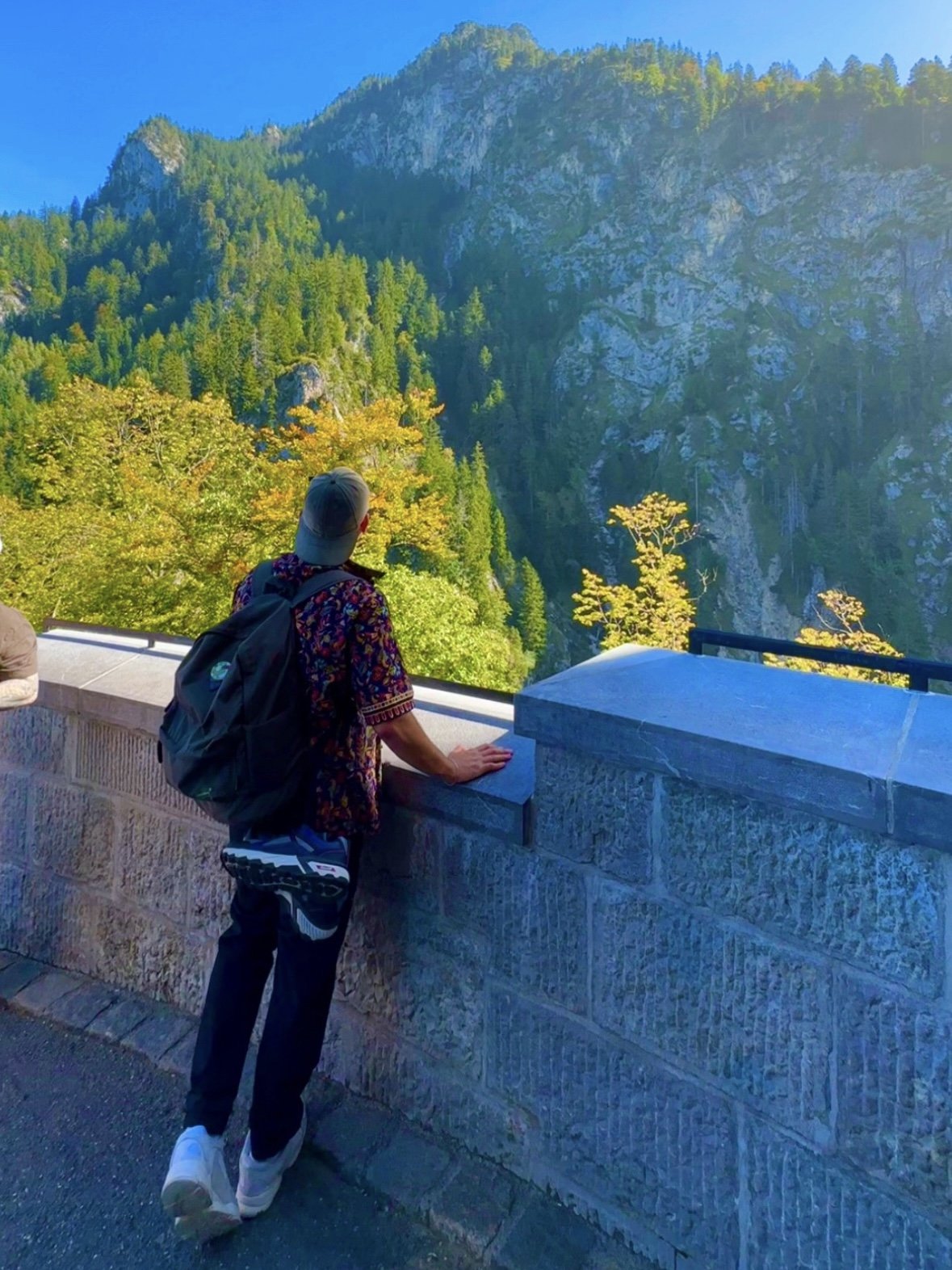 Awni Al Ahmad overlooking the German Alps